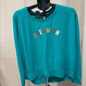 Secret Treasures , cotton long sleeves lounge wear. Green. Size XL (16-18)